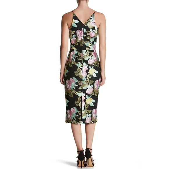 Dress the Population Mariah Embroidered Floral Dress Size Small $295 - Picture 4 of 11